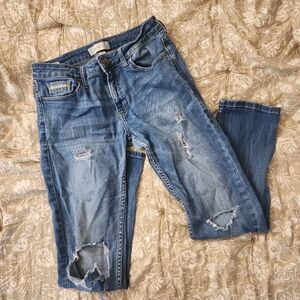 Calvin Klein Jeans Distressed Blue Jeans Denim Size 4